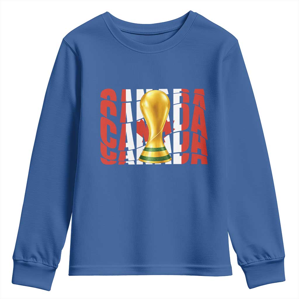 Proud Canada National Soccer Lover Fan Gift Youth Sweatshirt