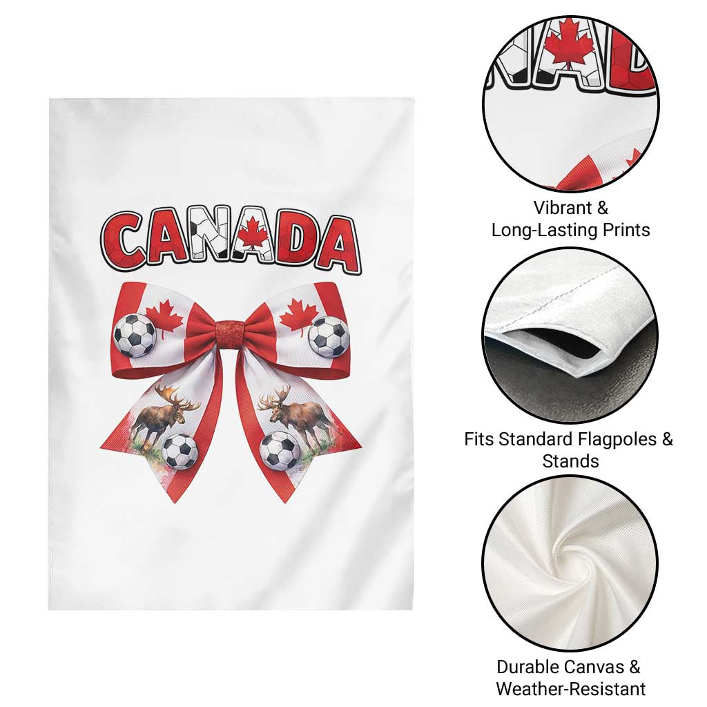 Proud Canadian National Soccer Lover Garden Flag Football Fan Gift