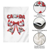 Proud Canadian National Soccer Lover Garden Flag Football Fan Gift