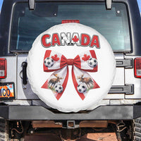 Proud Canadian National Soccer Lover Spare Tire Cover Football Fan Gift