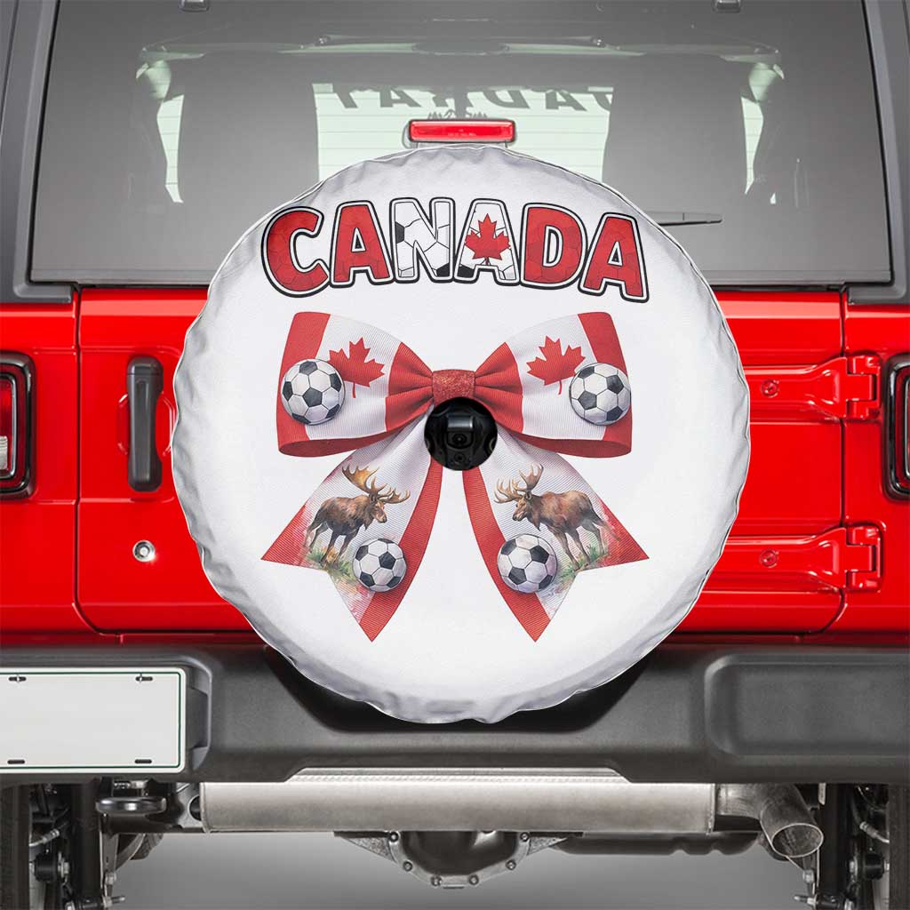 Proud Canadian National Soccer Lover Spare Tire Cover Football Fan Gift