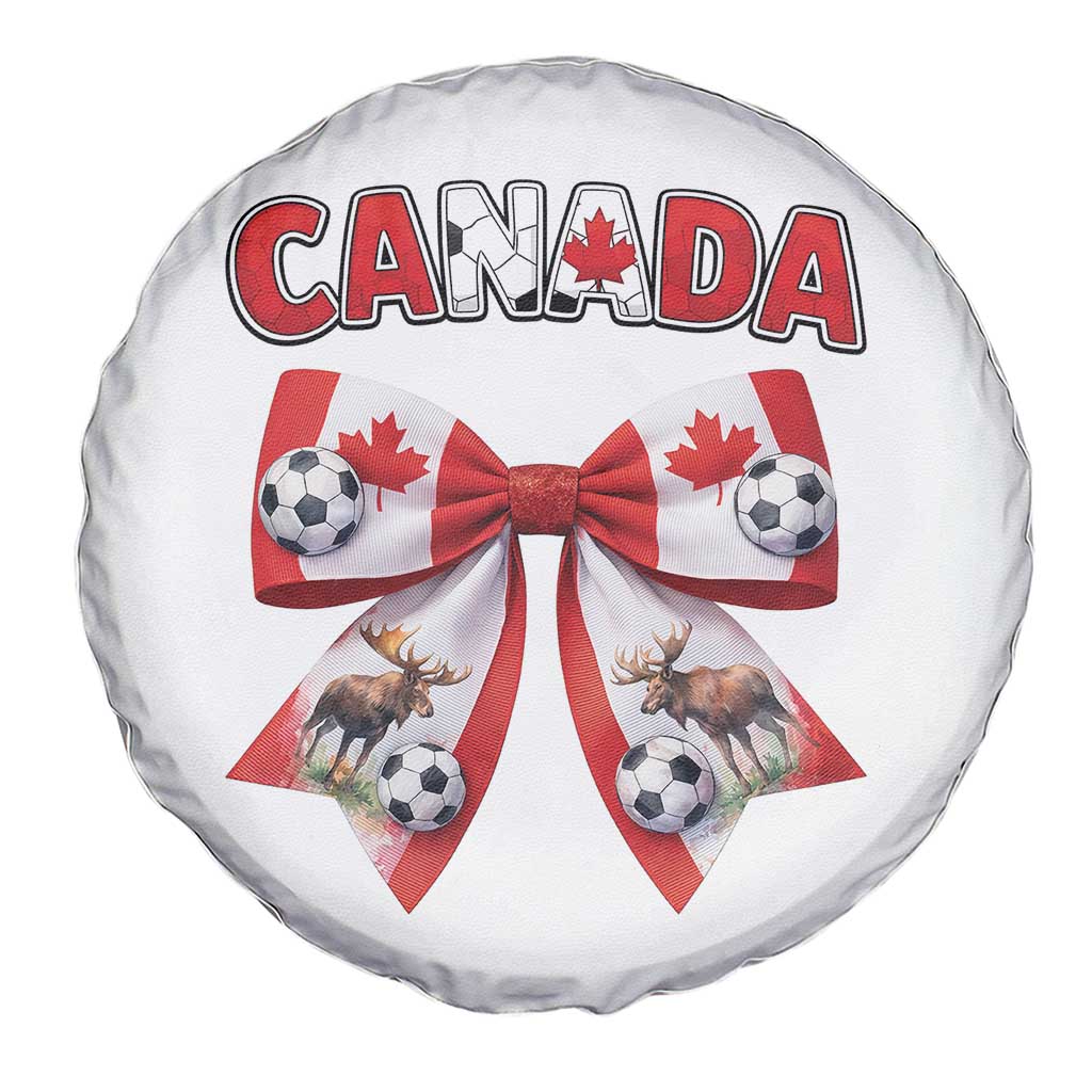 Proud Canadian National Soccer Lover Spare Tire Cover Football Fan Gift