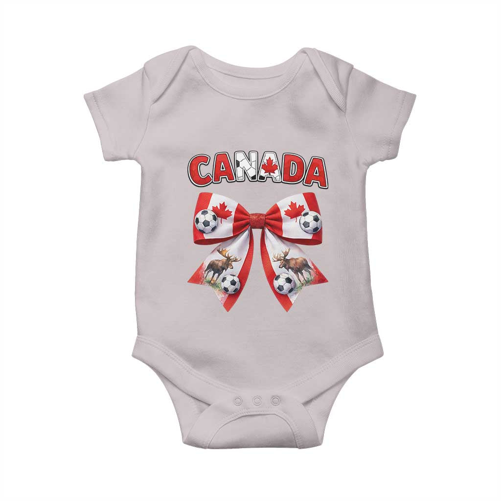 Proud Canadian National Soccer Lover Baby Onesie Football Fan Gift
