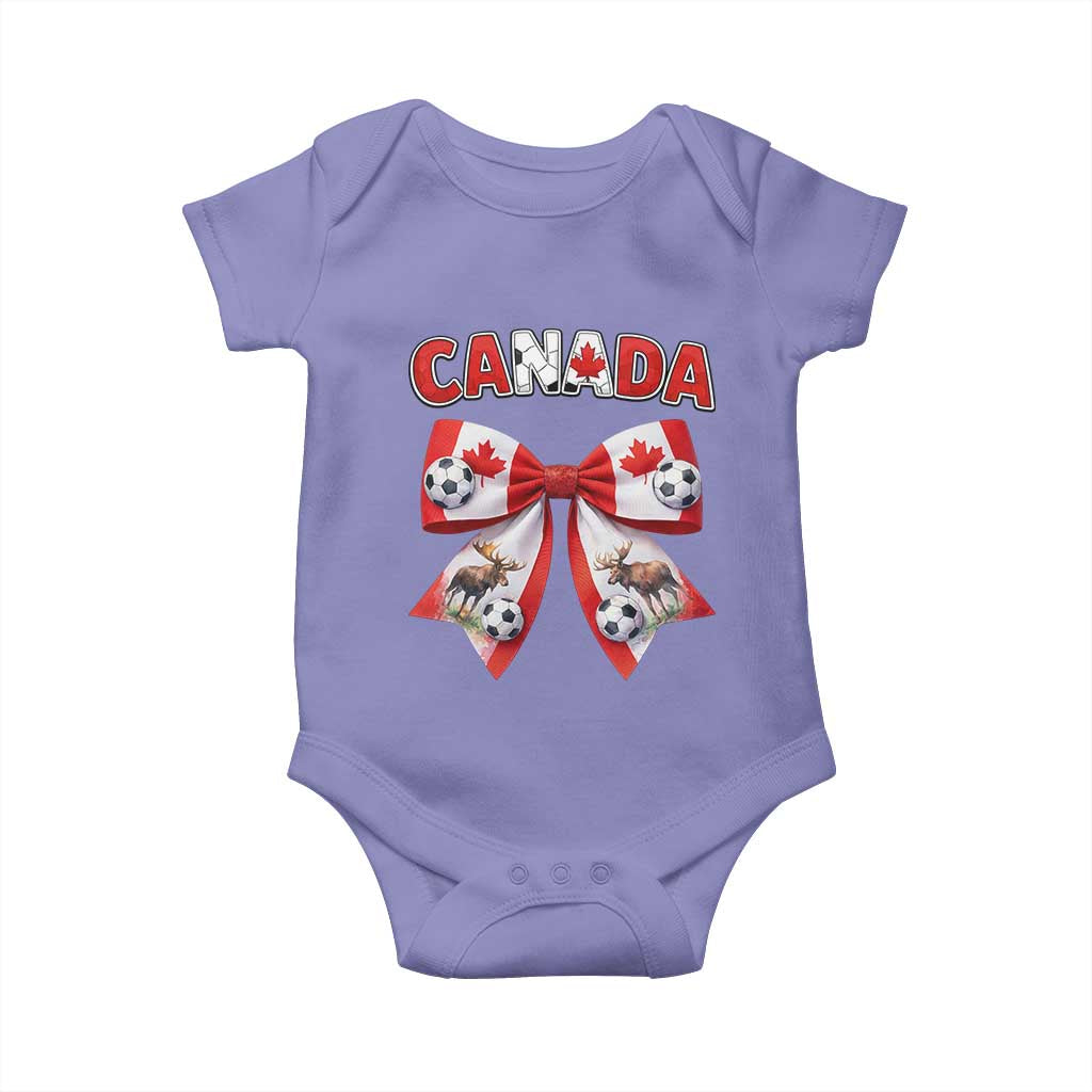 Proud Canadian National Soccer Lover Baby Onesie Football Fan Gift