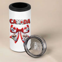 Proud Canadian National Soccer Lover 4 in 1 Can Cooler Tumbler Football Fan Gift