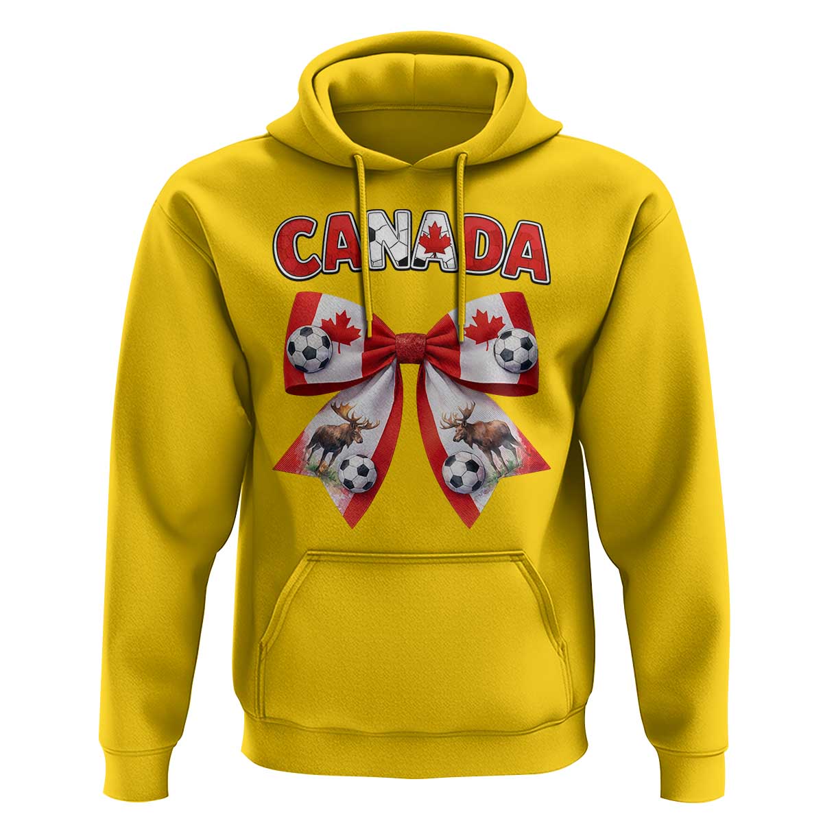 Proud Canadian National Soccer Lover Hoodie Football Fan Gift