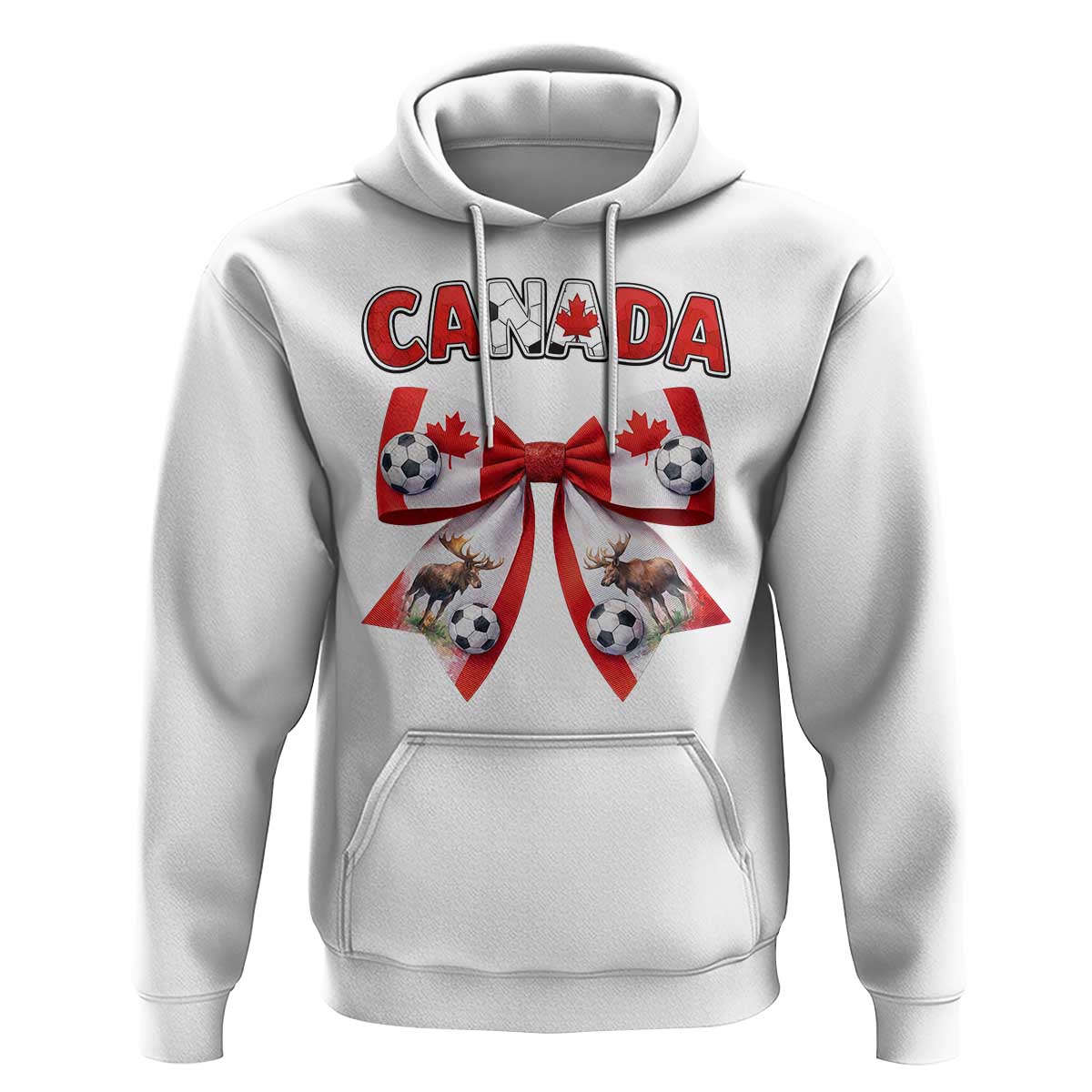 Proud Canadian National Soccer Lover Hoodie Football Fan Gift