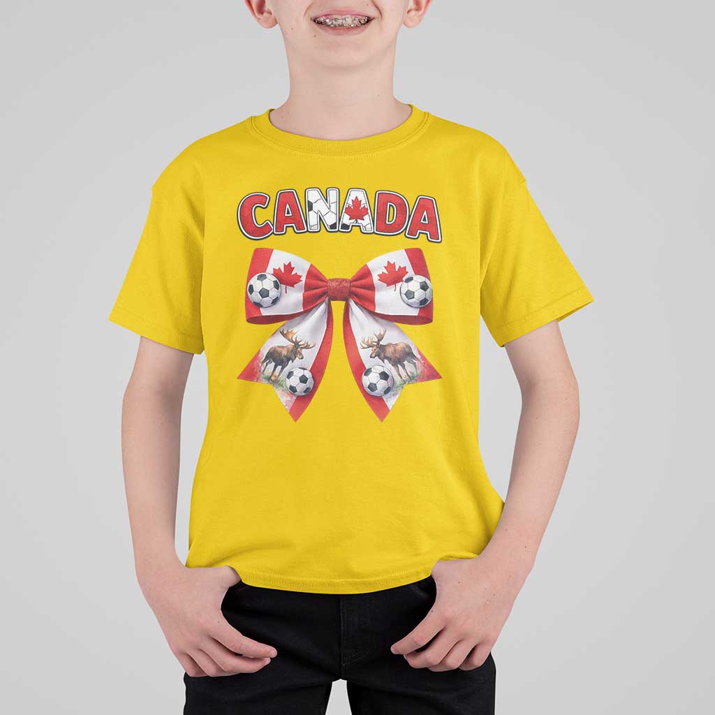 Proud Canadian National Soccer Lover T Shirt For Kid Football Fan Gift