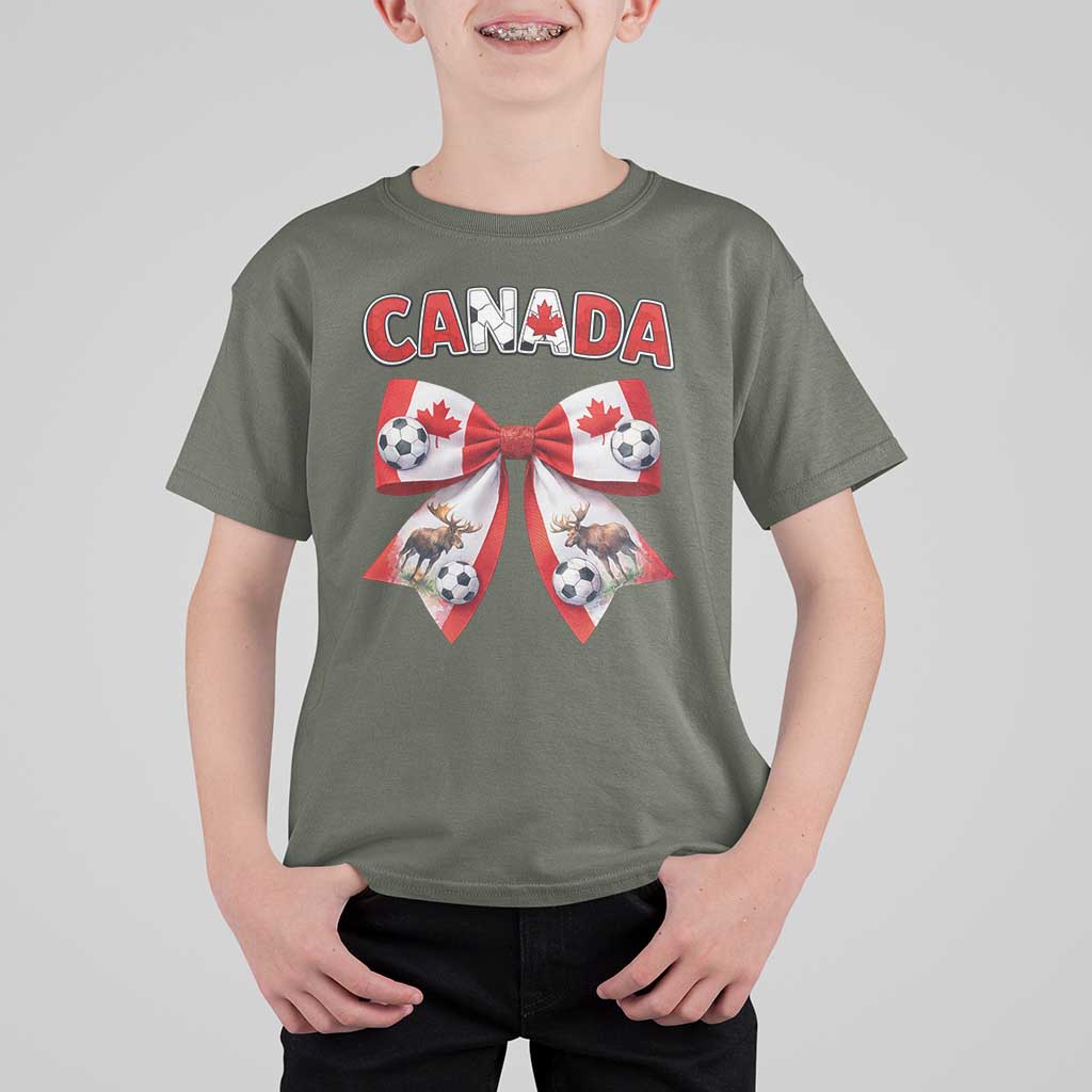 Proud Canadian National Soccer Lover T Shirt For Kid Football Fan Gift