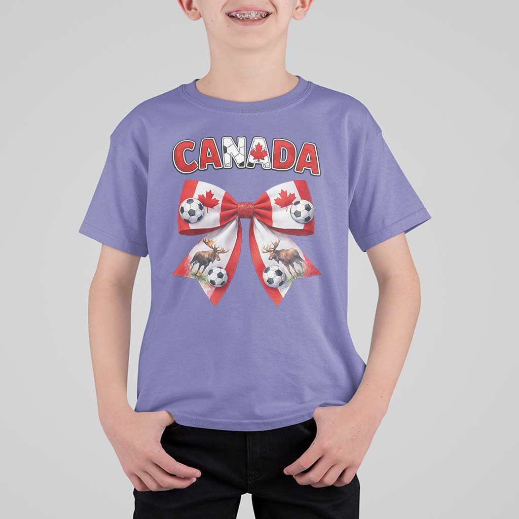 Proud Canadian National Soccer Lover T Shirt For Kid Football Fan Gift