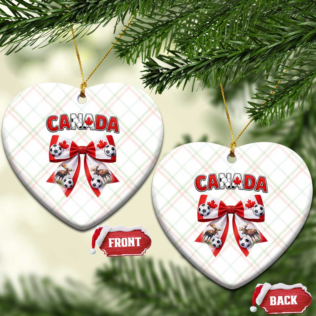 Proud Canadian National Soccer Lover Ceramic Ornament Football Fan Gift