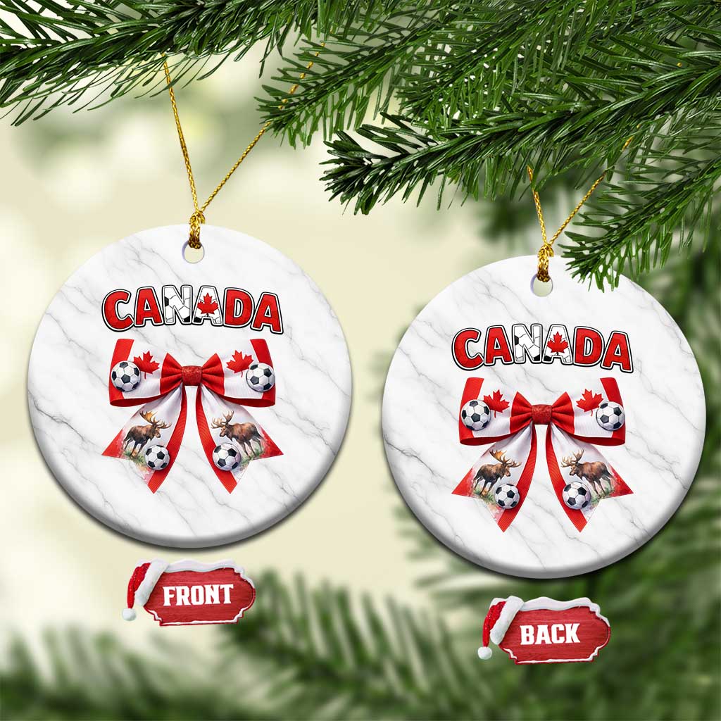Proud Canadian National Soccer Lover Ceramic Ornament Football Fan Gift