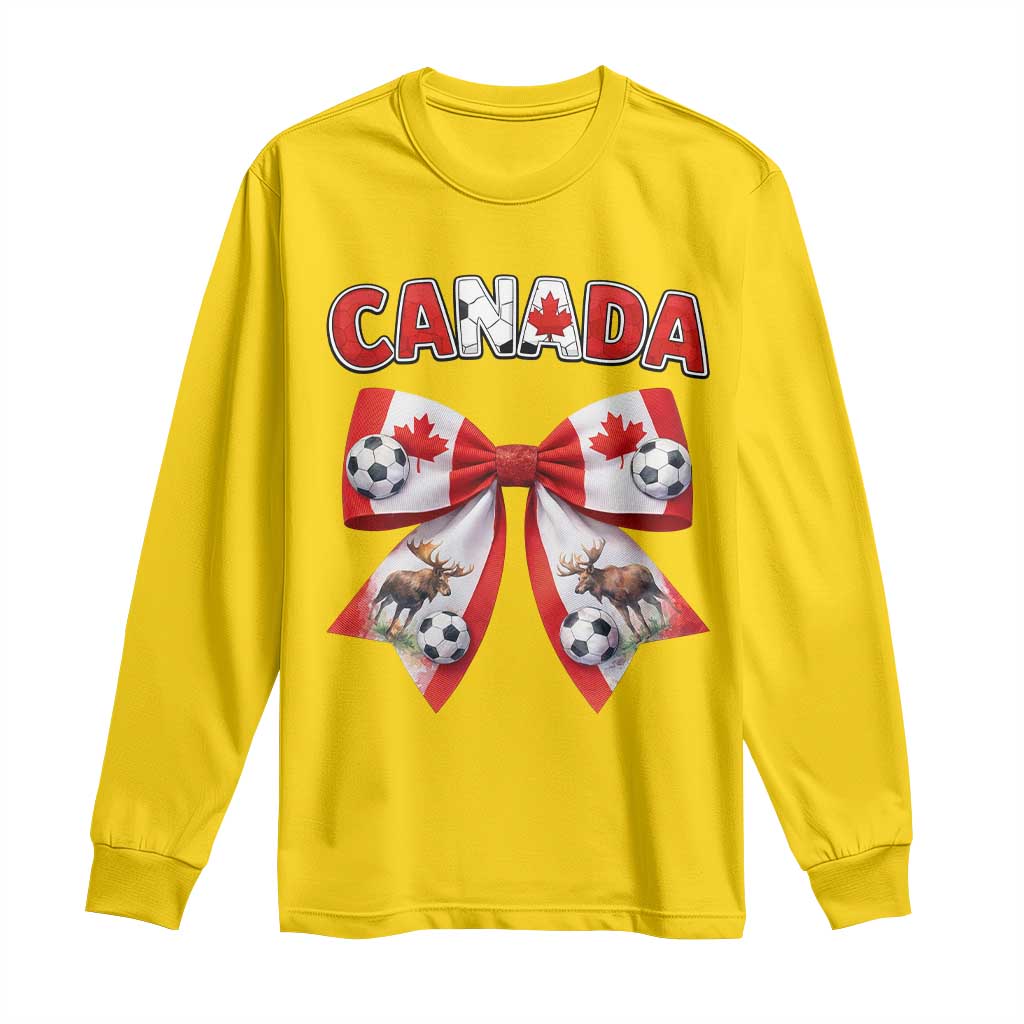 Proud Canadian National Soccer Lover Long Sleeve Shirt Football Fan Gift
