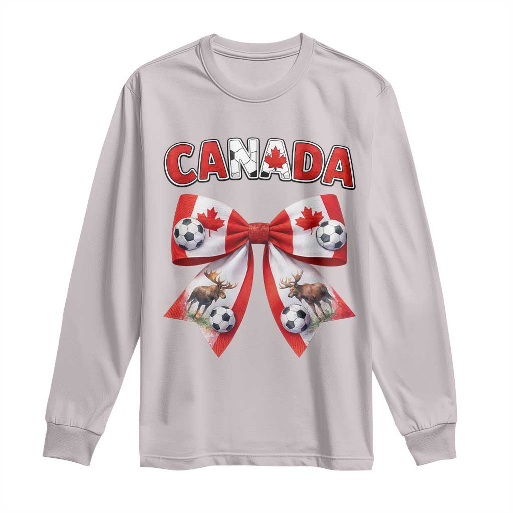 Proud Canadian National Soccer Lover Long Sleeve Shirt Football Fan Gift
