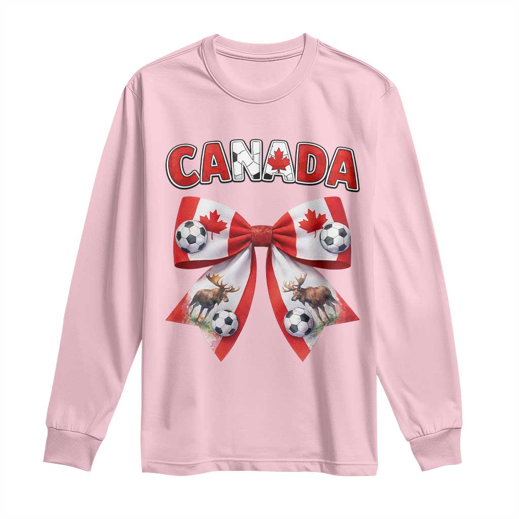 Proud Canadian National Soccer Lover Long Sleeve Shirt Football Fan Gift
