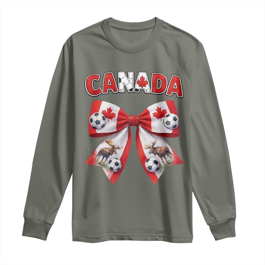 Proud Canadian National Soccer Lover Long Sleeve Shirt Football Fan Gift