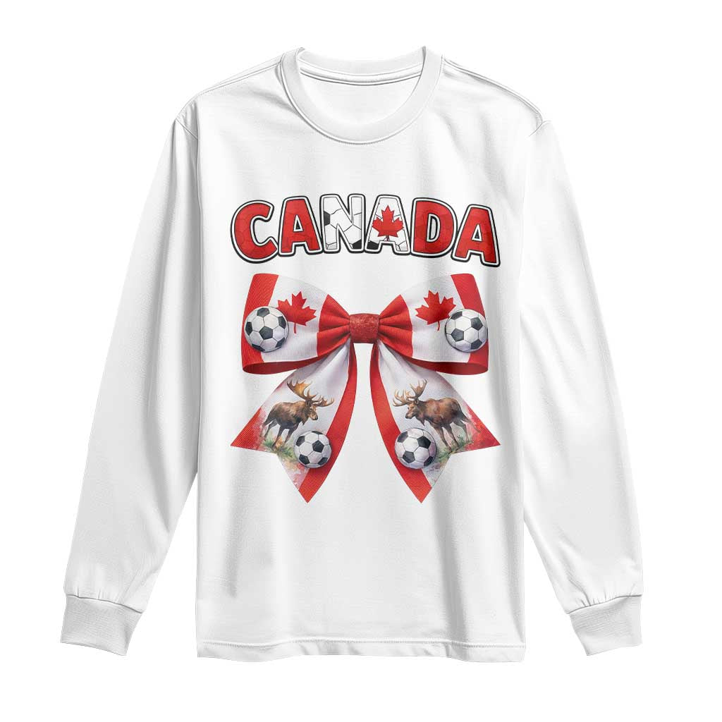 Proud Canadian National Soccer Lover Long Sleeve Shirt Football Fan Gift