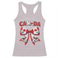 Proud Canadian National Soccer Lover Racerback Tank Top Football Fan Gift