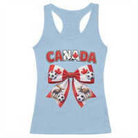 Proud Canadian National Soccer Lover Racerback Tank Top Football Fan Gift