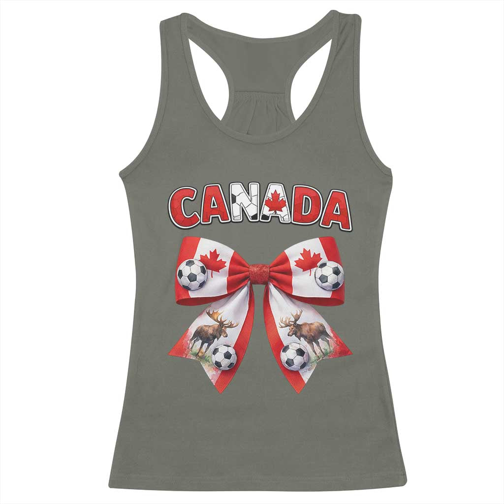 Proud Canadian National Soccer Lover Racerback Tank Top Football Fan Gift