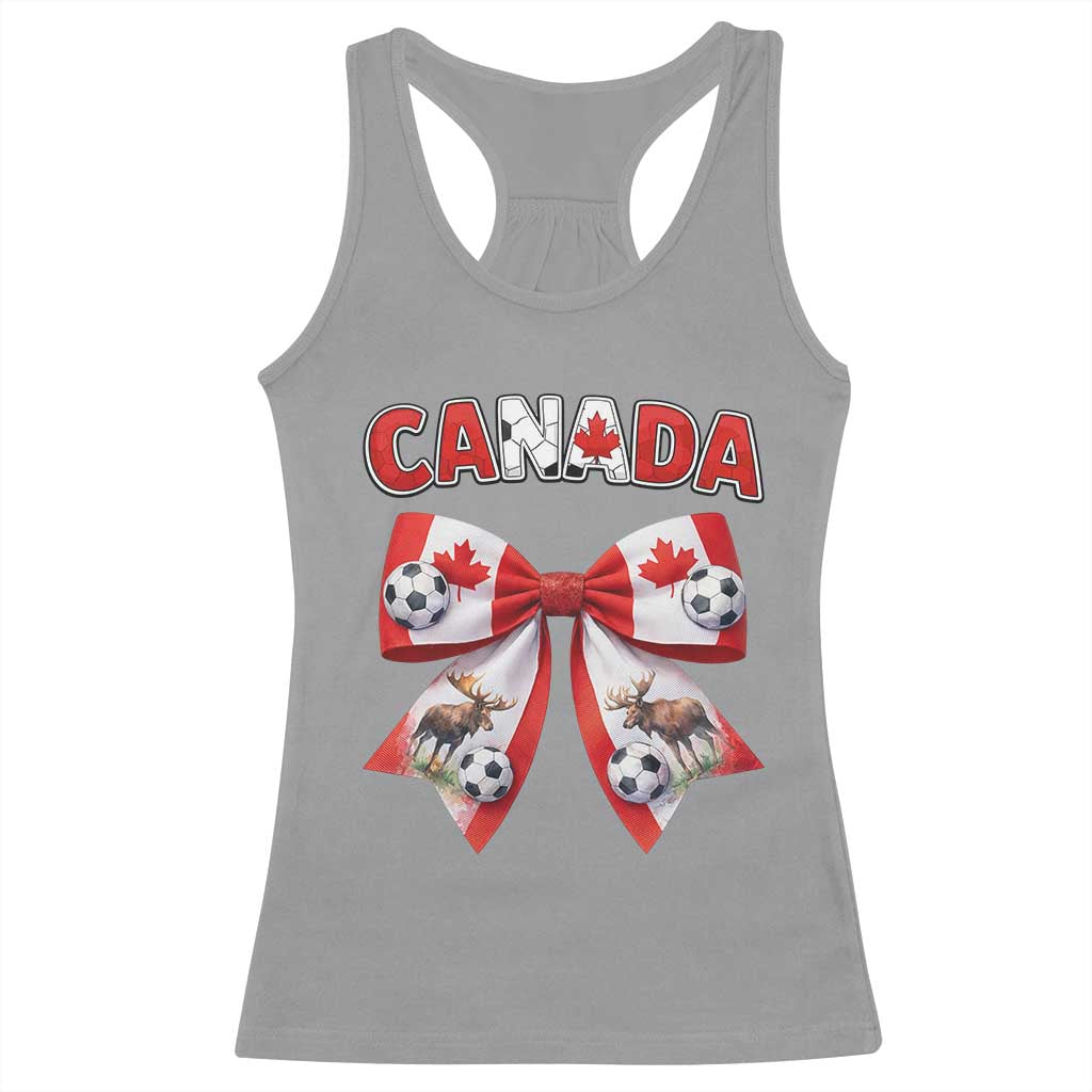Proud Canadian National Soccer Lover Racerback Tank Top Football Fan Gift