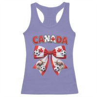 Proud Canadian National Soccer Lover Racerback Tank Top Football Fan Gift