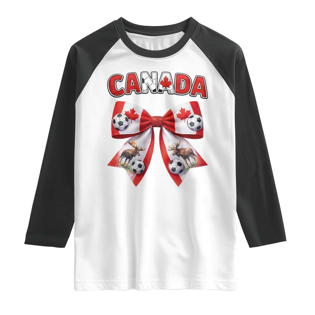 Proud Canadian National Soccer Lover Raglan Shirt Football Fan Gift