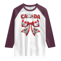 Proud Canadian National Soccer Lover Raglan Shirt Football Fan Gift