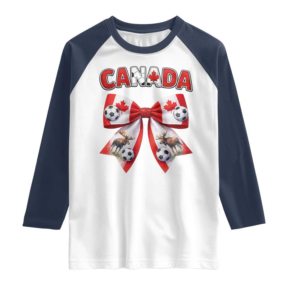 Proud Canadian National Soccer Lover Raglan Shirt Football Fan Gift