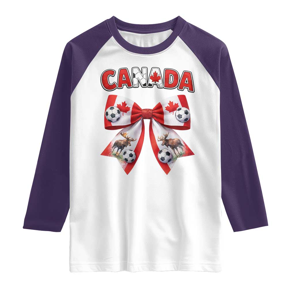 Proud Canadian National Soccer Lover Raglan Shirt Football Fan Gift
