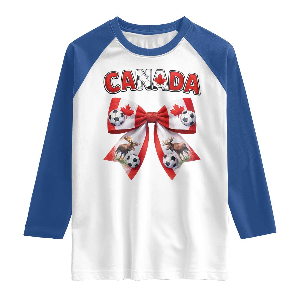 Proud Canadian National Soccer Lover Raglan Shirt Football Fan Gift