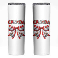 Proud Canadian National Soccer Lover Skinny Tumbler Football Fan Gift