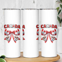 Proud Canadian National Soccer Lover Skinny Tumbler Football Fan Gift