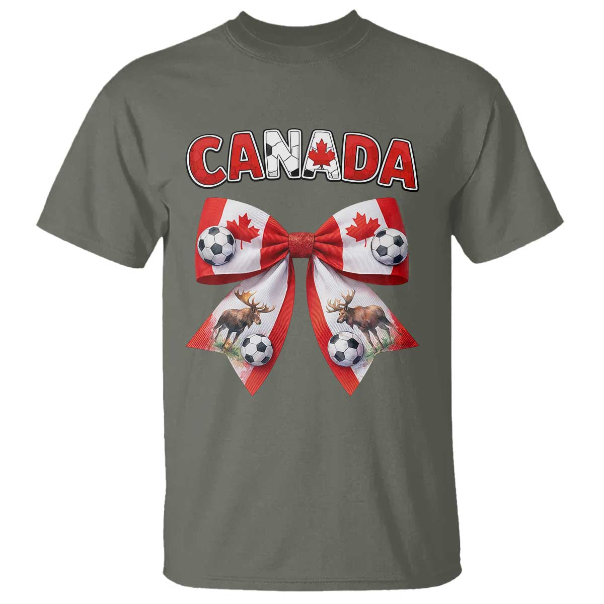 Proud Canadian National Soccer Lover T Shirt Football Fan Gift