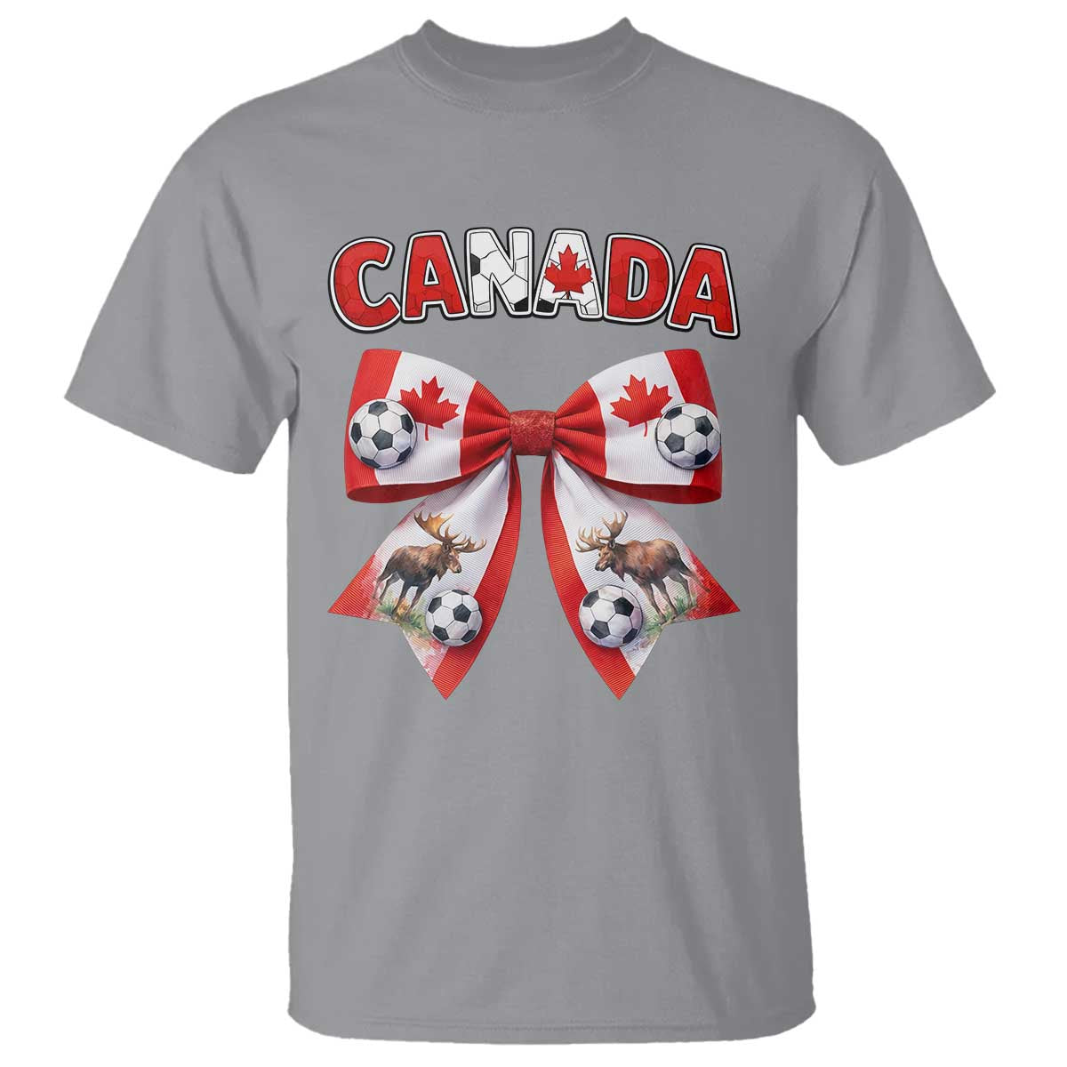 Proud Canadian National Soccer Lover T Shirt Football Fan Gift