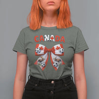 Proud Canadian National Soccer Lover T Shirt For Women Football Fan Gift