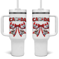 Proud Canadian National Soccer Lover Tumbler With Handle Football Fan Gift