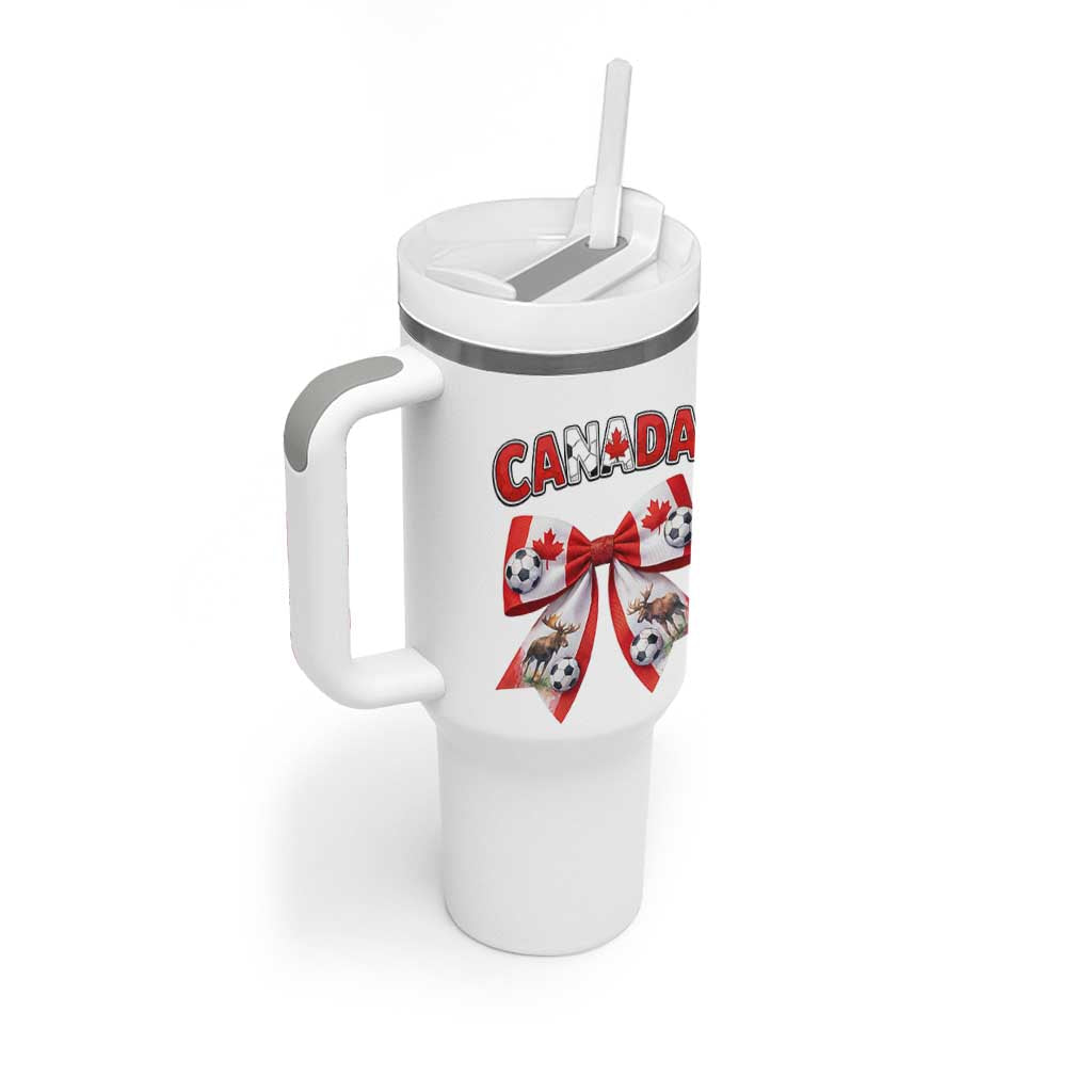 Proud Canadian National Soccer Lover Tumbler With Handle Football Fan Gift