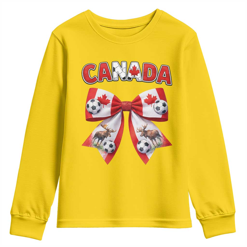 Proud Canadian National Soccer Lover Youth Sweatshirt Football Fan Gift