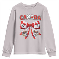 Proud Canadian National Soccer Lover Youth Sweatshirt Football Fan Gift