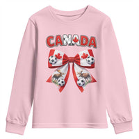 Proud Canadian National Soccer Lover Youth Sweatshirt Football Fan Gift