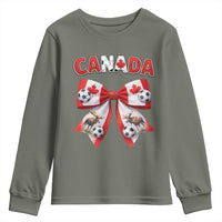 Proud Canadian National Soccer Lover Youth Sweatshirt Football Fan Gift