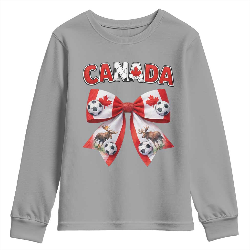 Proud Canadian National Soccer Lover Youth Sweatshirt Football Fan Gift