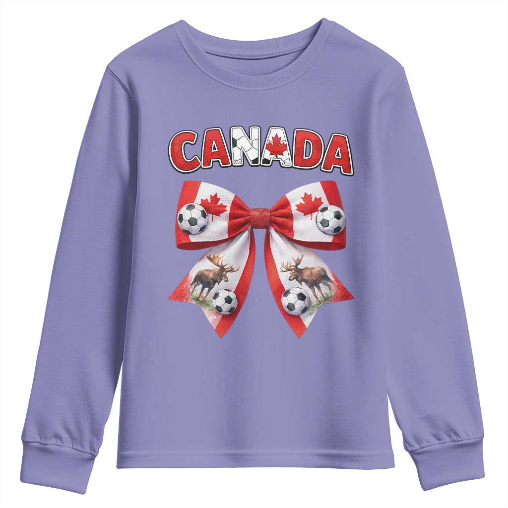 Proud Canadian National Soccer Lover Youth Sweatshirt Football Fan Gift