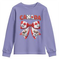 Proud Canadian National Soccer Lover Youth Sweatshirt Football Fan Gift