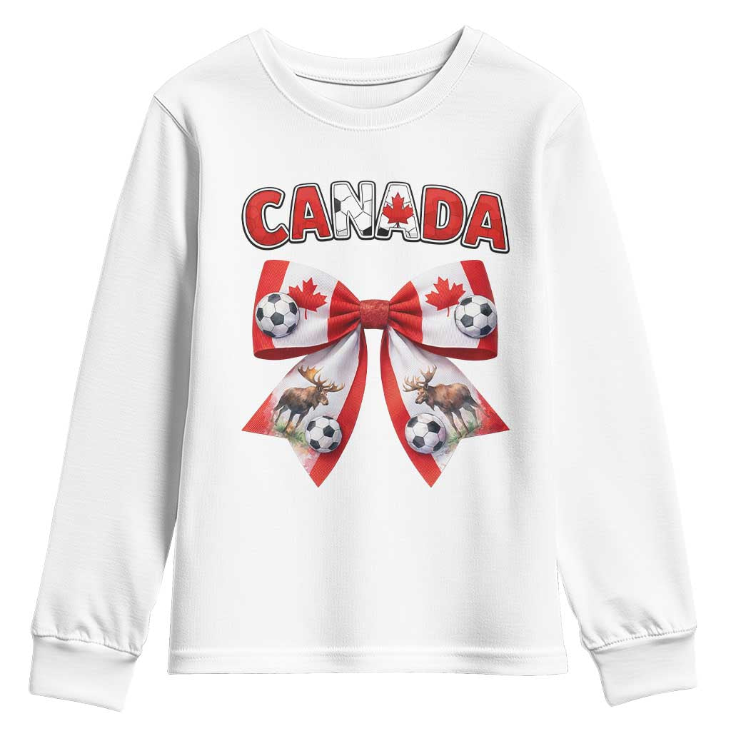 Proud Canadian National Soccer Lover Youth Sweatshirt Football Fan Gift