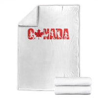 Canada National Soccer Lover Throw Blanket Proud Canadian Fan Gift