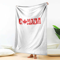 Canada National Soccer Lover Throw Blanket Proud Canadian Fan Gift