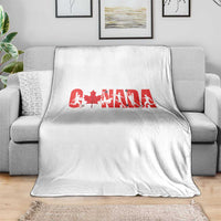 Canada National Soccer Lover Throw Blanket Proud Canadian Fan Gift