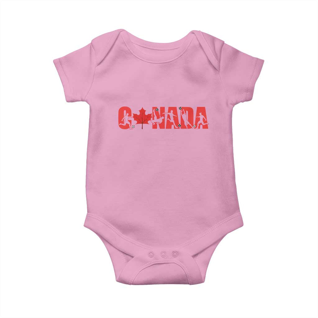 Canada National Soccer Lover Baby Onesie Proud Canadian Fan Gift